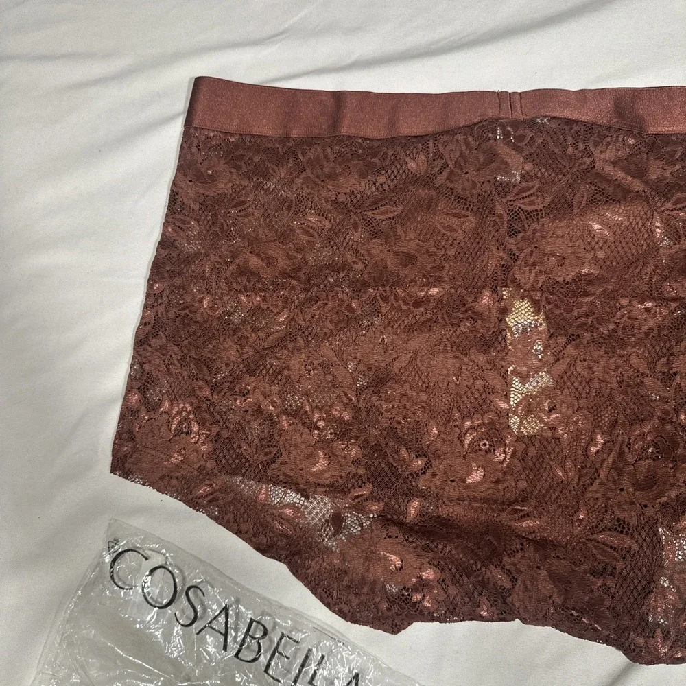 NWT Cosabella [ Men XL ] Never Say Never Lace Classic Trunk Brief T2233